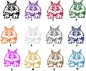 Preview: Katzenaufkleber Maine Coon