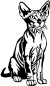 Preview: Aufkleber Sphynx