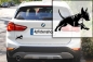 Preview: Autoaufkleber Bullterrier rennend Silhouette