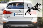 Preview: Autoaufkleber Dalmatiner rennend Silhouette