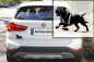 Preview: Autoaufkleber Englischer Mastiff rennend Silhouette