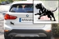 Preview: Autoaufkleber Presa (Dogo) Canario rennend Silhouette