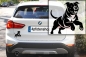 Preview: Autoaufkleber American Staffordshire Terrier rennend Silhouette