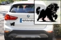 Preview: Autoaufkleber Leonberger rennend Silhouette