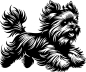 Preview: Aufkleber Yorkshire Terrier