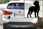 Preview: Autoaufkleber Englischer Mastiff stehend Silhouette