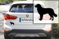 Preview: Autoaufkleber Hovawart stehend Silhouette