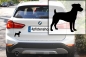 Preview: Autoaufkleber Jack Russell Terrier stehend Silhouette
