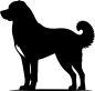 Preview: Kangal stehend Silhouette