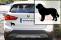 Preview: Autoaufkleber Bernhardiner stehend Silhouette