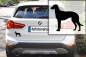 Preview: Autoaufkleber Scottish Deerhound stehend Silhouette