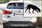 Preview: Autoaufkleber Magyar Vizsla stehend Silhouette