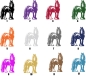 Preview: Aufkleber Pferd - Shire Horse Kontur