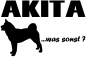 Preview: Aufkleber "Akita ...was sonst?"