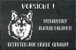 Preview: Schieferplatte Alaskan Malamute