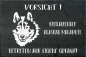 Preview: Schieferplatte Alaskan Malamute