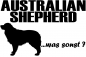 Preview: Aufkleber "Australian Shepherd ...was sonst?"