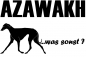 Preview: Aufkleber "Azawakh ...was sonst?"