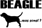 Preview: Aufkleber "Beagle ...was sonst?"