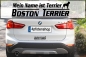 Preview: Aufkleber "Mein Name ist Boston Terrier"