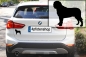 Preview: Autoaufkleber Bullmastiff stehend Silhouette