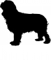 Preview: Cavalier King Charles Spaniel stehend Silhouette