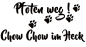Preview: Aufkleber "Pfoten weg! Chow Chow im Heck"