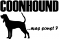 Preview: Aufkleber "Coonhound ...was sonst?"
