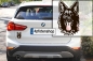 Preview: Autoaufkleber "Deutscher Schäferhund" Kopf