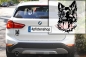 Preview: Autoaufkleber "Deutscher Schäferhund" Kopf