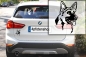 Preview: Autoaufkleber "Deutscher Schäferhund" Kopf