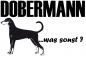 Preview: Aufkleber "Dobermann ...was sonst?"