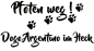 Preview: Aufkleber "Pfoten weg! Dogo Argentino im Heck“