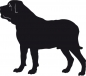 Preview: Englischer Mastiff stehend Silhouette