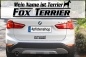 Preview: Aufkleber "Mein Name ist Foxterrier"-Kurzhaar