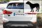 Preview: Autoaufkleber Hannoverscher Schweißhund Silhouette