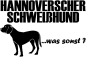 Preview: Aufkleber Hannoverscher Schweißhund
