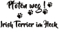 Preview: Aufkleber "Pfoten weg! Irish Terrier im Heck“