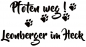 Preview: Aufkleber "Pfoten weg! Leonberger im Heck“