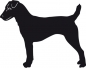 Preview: Parson Russell Terrier stehend Silhouette