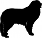 Preview: Pyrenäenberghund stehend Silhouette