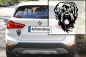 Preview: Autoaufkleber "Russischer Terrier" Kopf