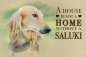 Preview: Nostalgieschild - Hundeschild im Retrostil Motiv: Saluki (Persischer Windhund) #3