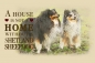 Preview: Nostalgieschild - Hundeschild im Retrostil Motiv: Sheltie (Shetland Sheepdog) #4