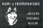 Preview: Schieferplatte Siberian Husky