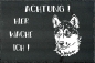 Preview: Schieferplatte Siberian Husky