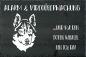 Preview: Schieferplatte Siberian Husky