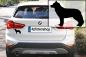 Preview: Autoaufkleber Siberian Husky stehend Silhouette