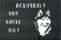 Preview: Schieferplatte Siberian Husky