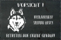 Preview: Schieferplatte Siberian Husky